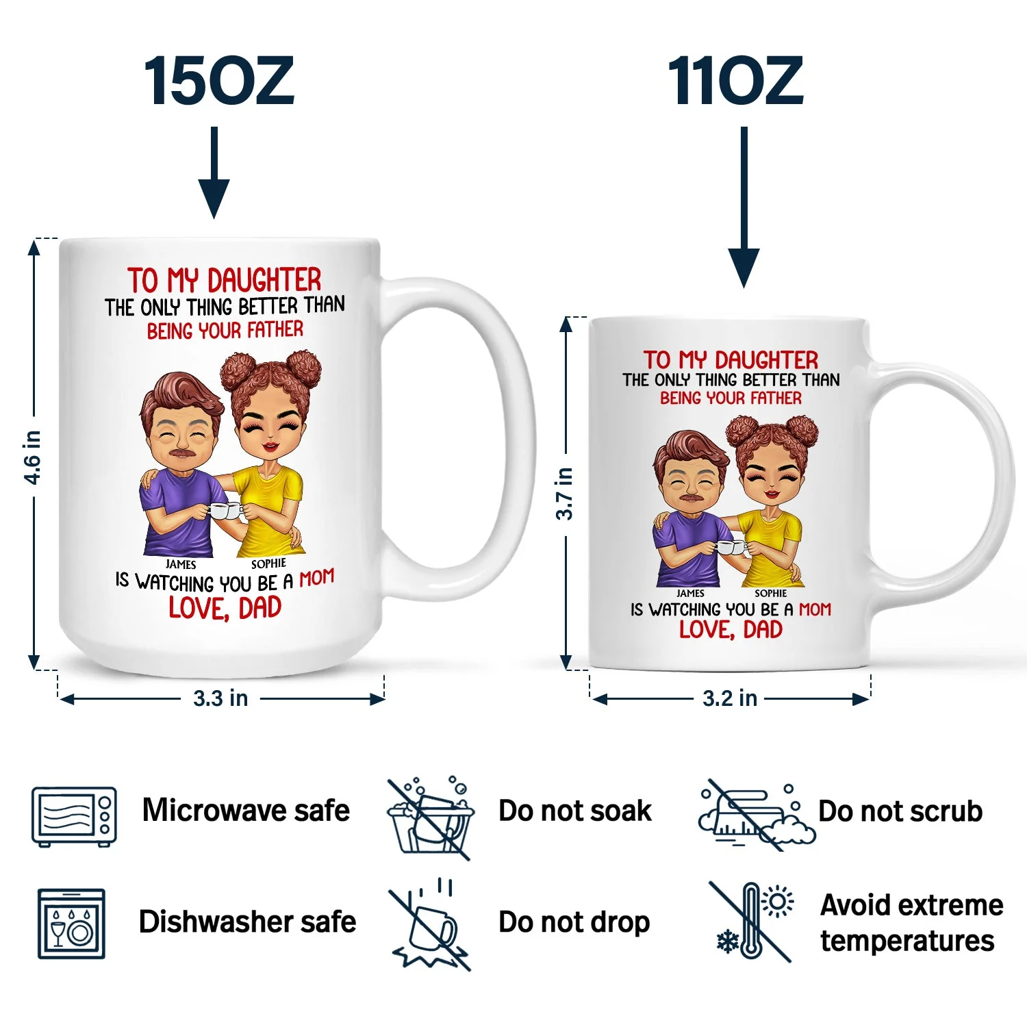 Better Than Being Your Father - Gift For Son - Personalized Mug - Image 4