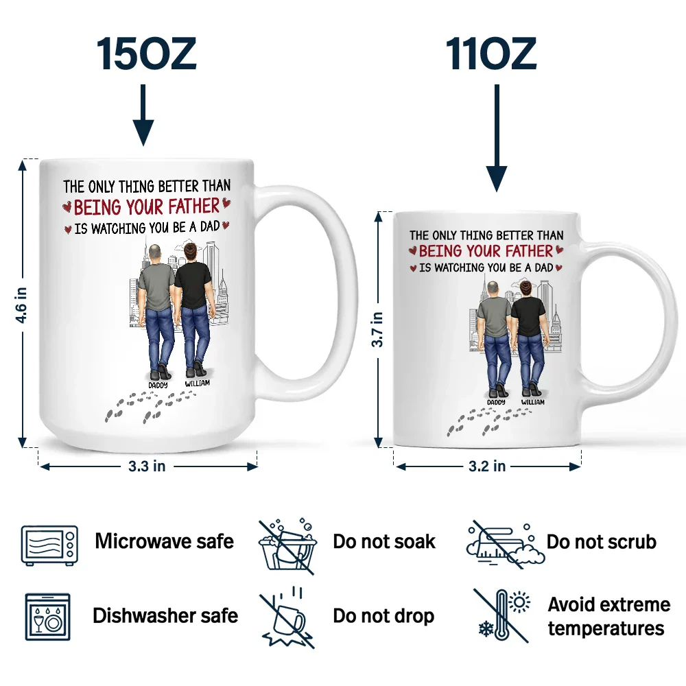 Better Than Being Your Father - Personalized Mug - Image 4