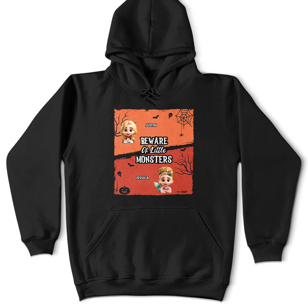 Beware Of Little Monsters - Personalized T Shirt - Image 4