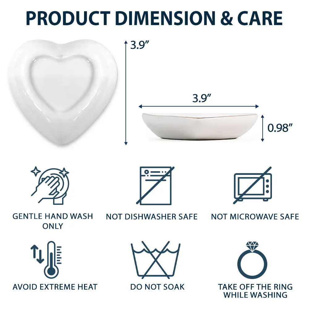Birth Flower Grow An Old Friend - Personalized Heart Ring Dish - Image 5