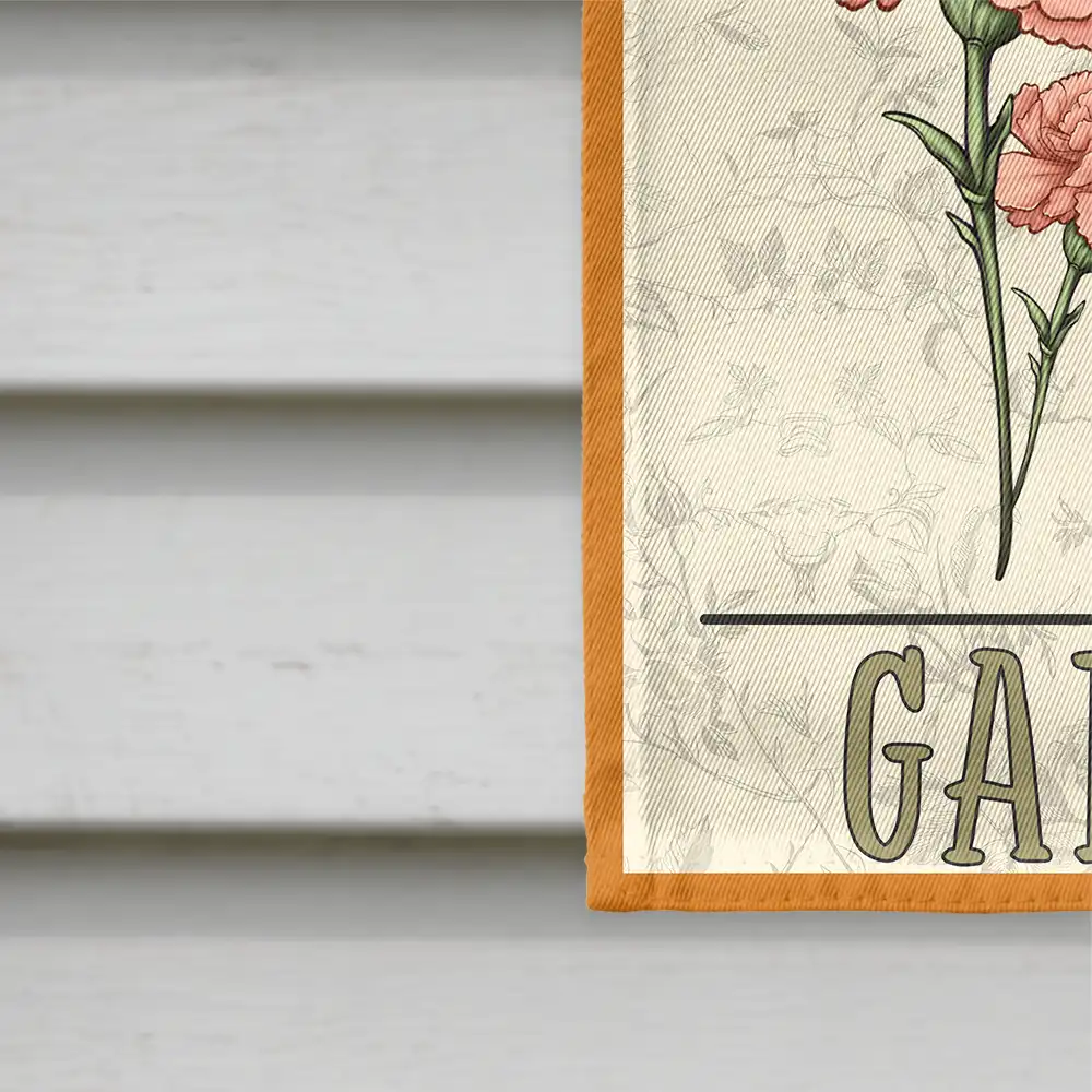 Birth Flowers Bouquet Grandma's Garden - Personalized Flag - Image 4
