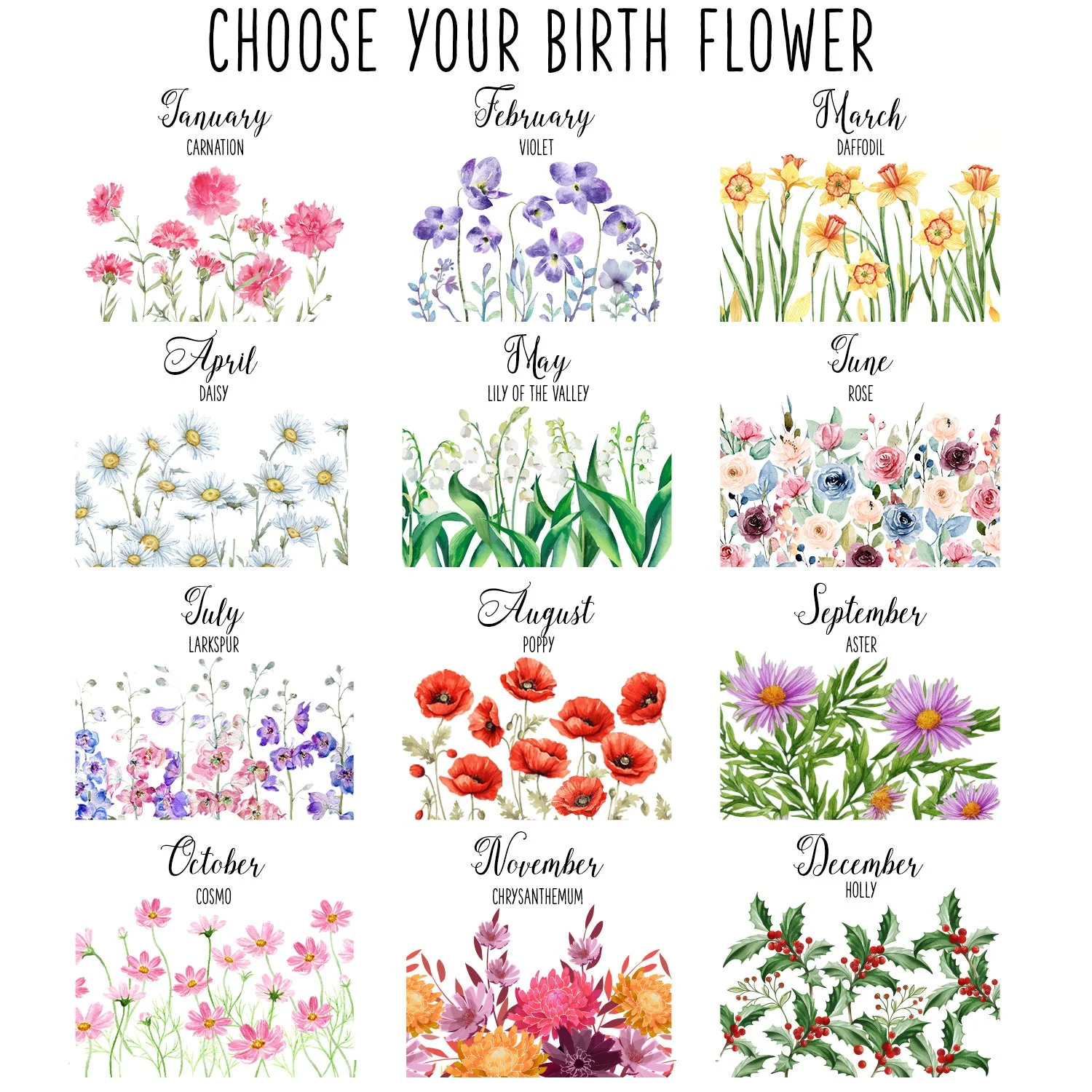 Birth Month Flower - Birthday, Loving Gift For Mom, Mother, BFF Best Friends, Besties, Sisters, Siblings - Personalized Ring Dish - Image 2