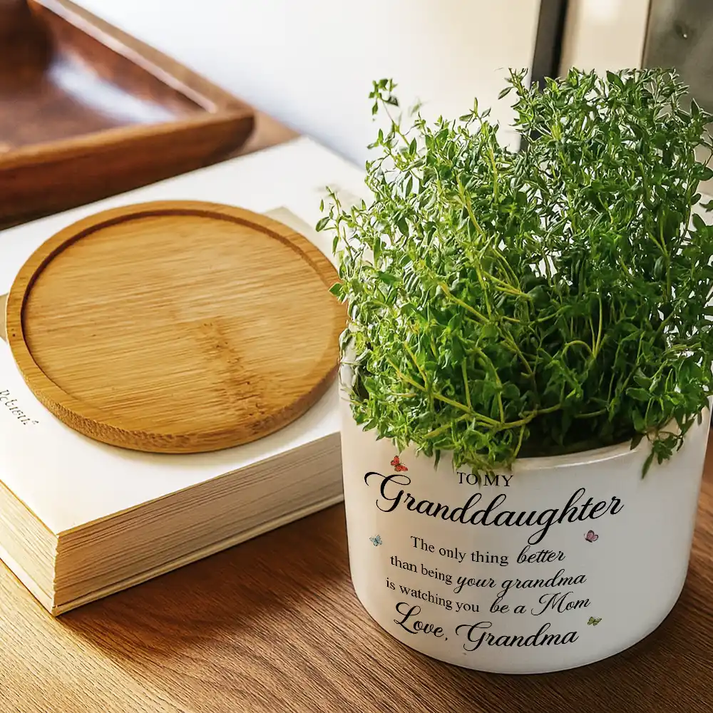Birth Month Flower The Only Thing Better Than Being Your Mother - Personalized Ceramic Plant Pot - Image 3