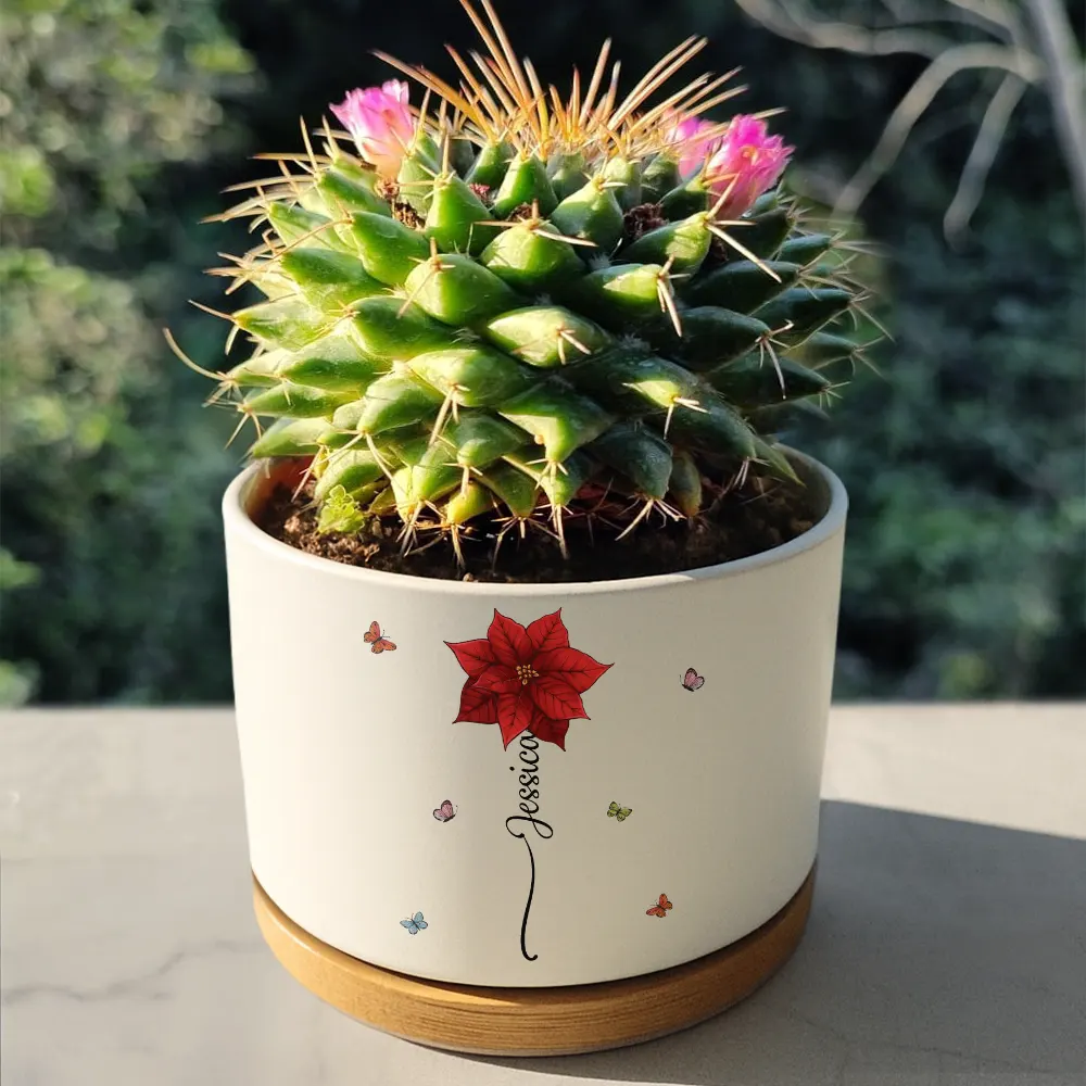 Birth Month Flower The Only Thing Better Than Being Your Mother - Personalized Ceramic Plant Pot - Image 4
