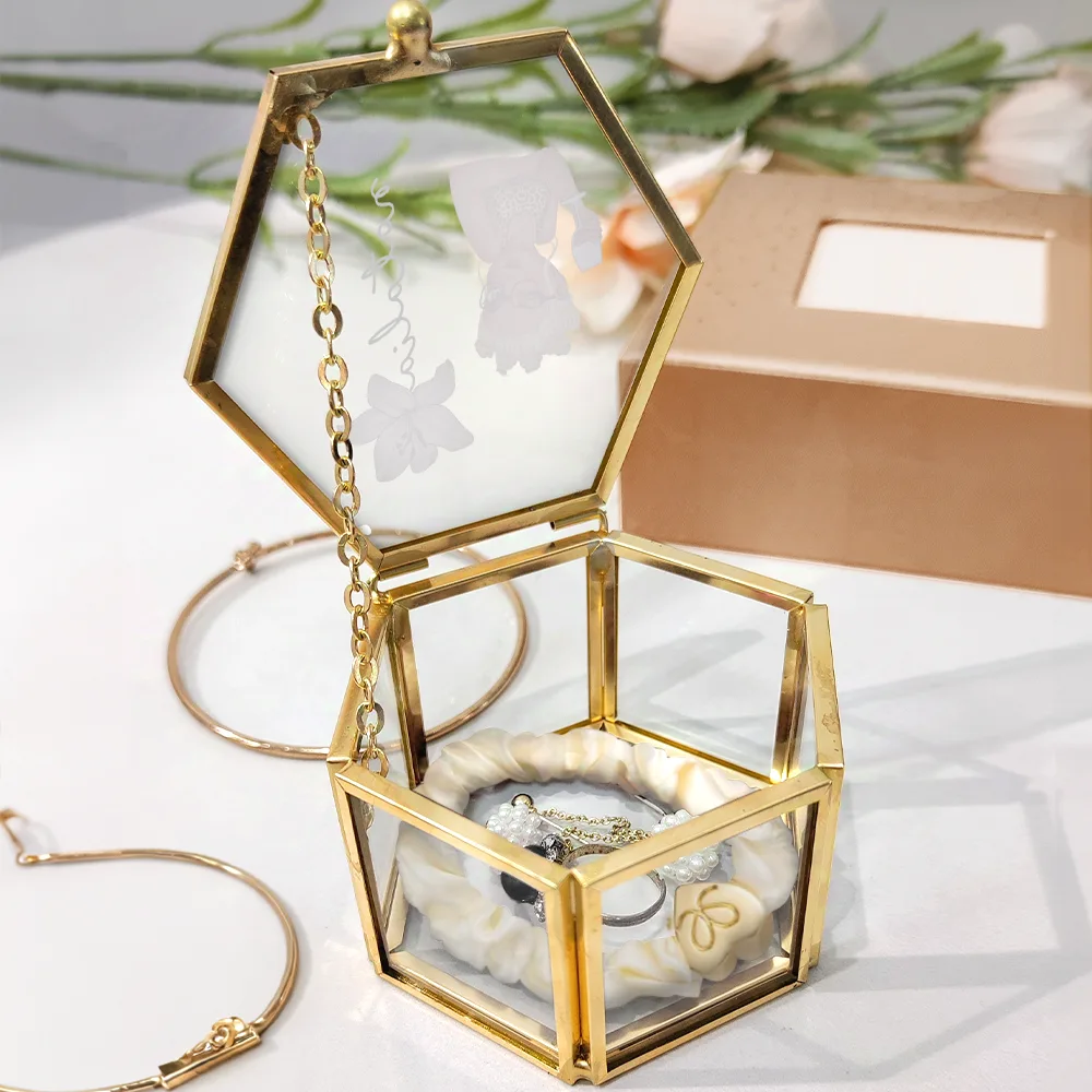 Birth Month Flowers Woman Bloom Where You're Planted - Personalized Glass Jewelry Box - Image 4