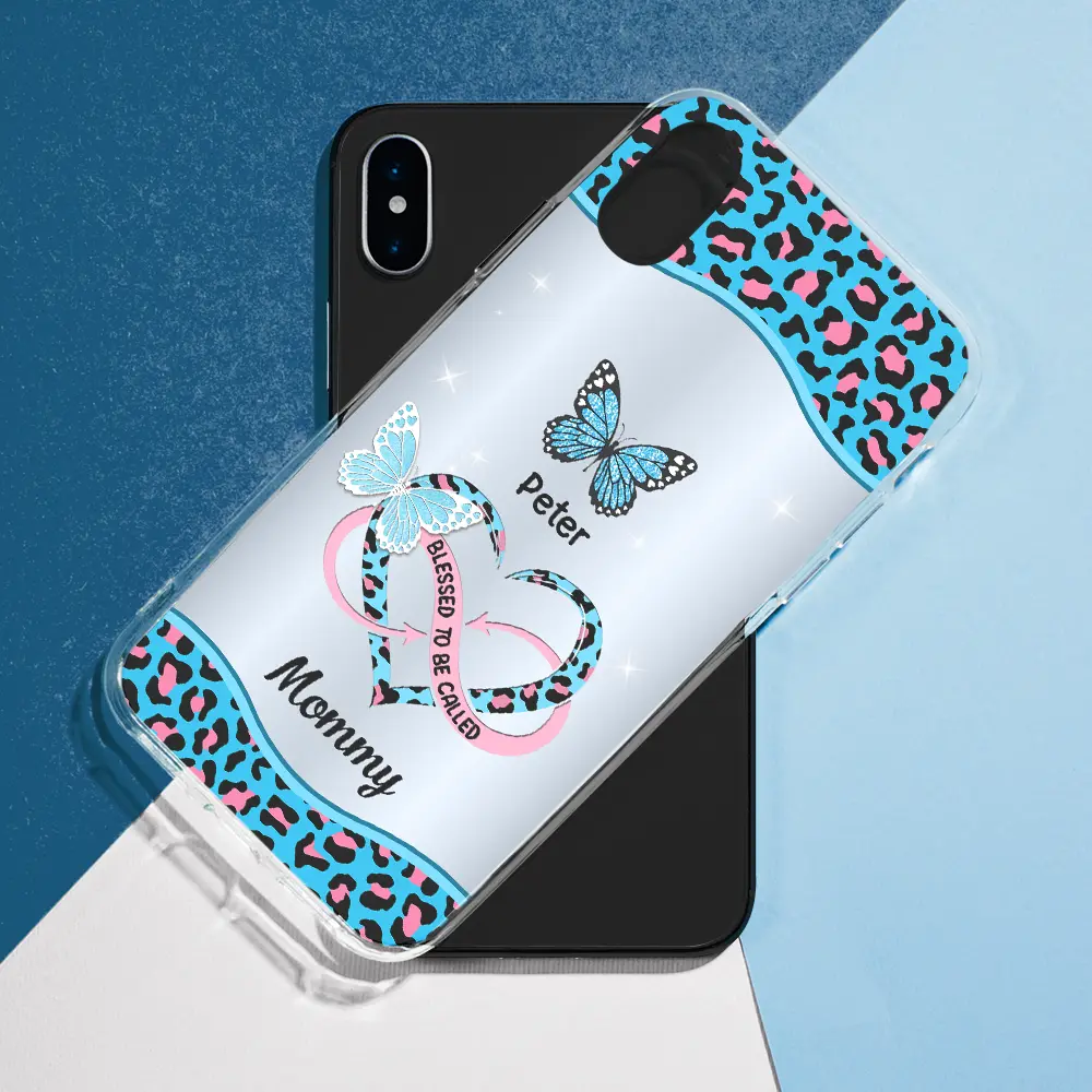 Blessed To Be Called Grandma Mom - Personalized Clear Phone Case - Image 5