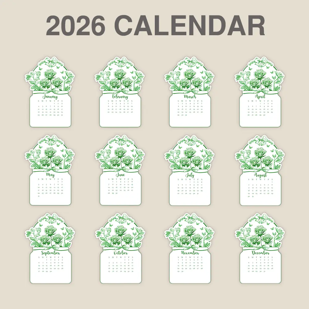 Bloom Where You Are Planted - Personalized Calendar With Wooden Stand - Image 2