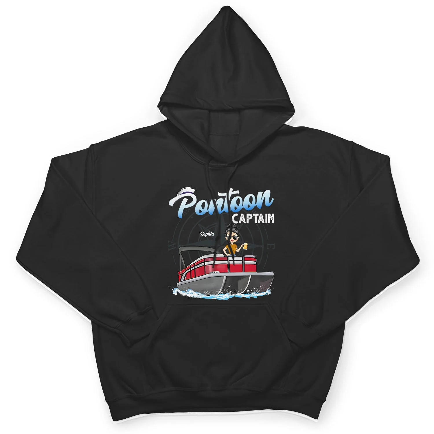 Boating Pontoon Captain - Birthday, Traveling, Cruising Gift For Pontooning Lovers, Travelers, Beach Lovers - Personalized Custom T Shirt - Image 4