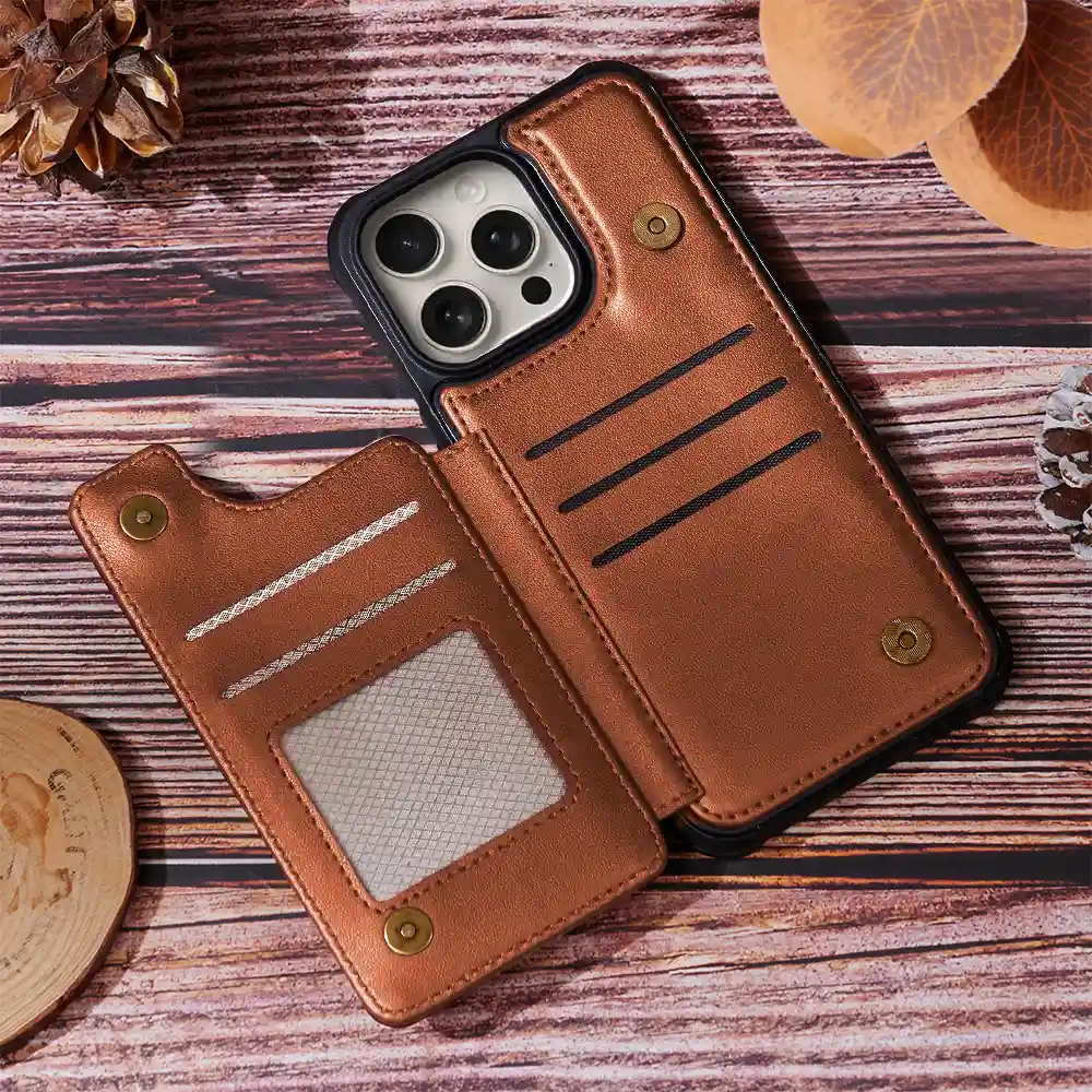 Book Themed The One Where I Become A Mom - Personalized Leather Flip Wallet Phone Case - Image 7