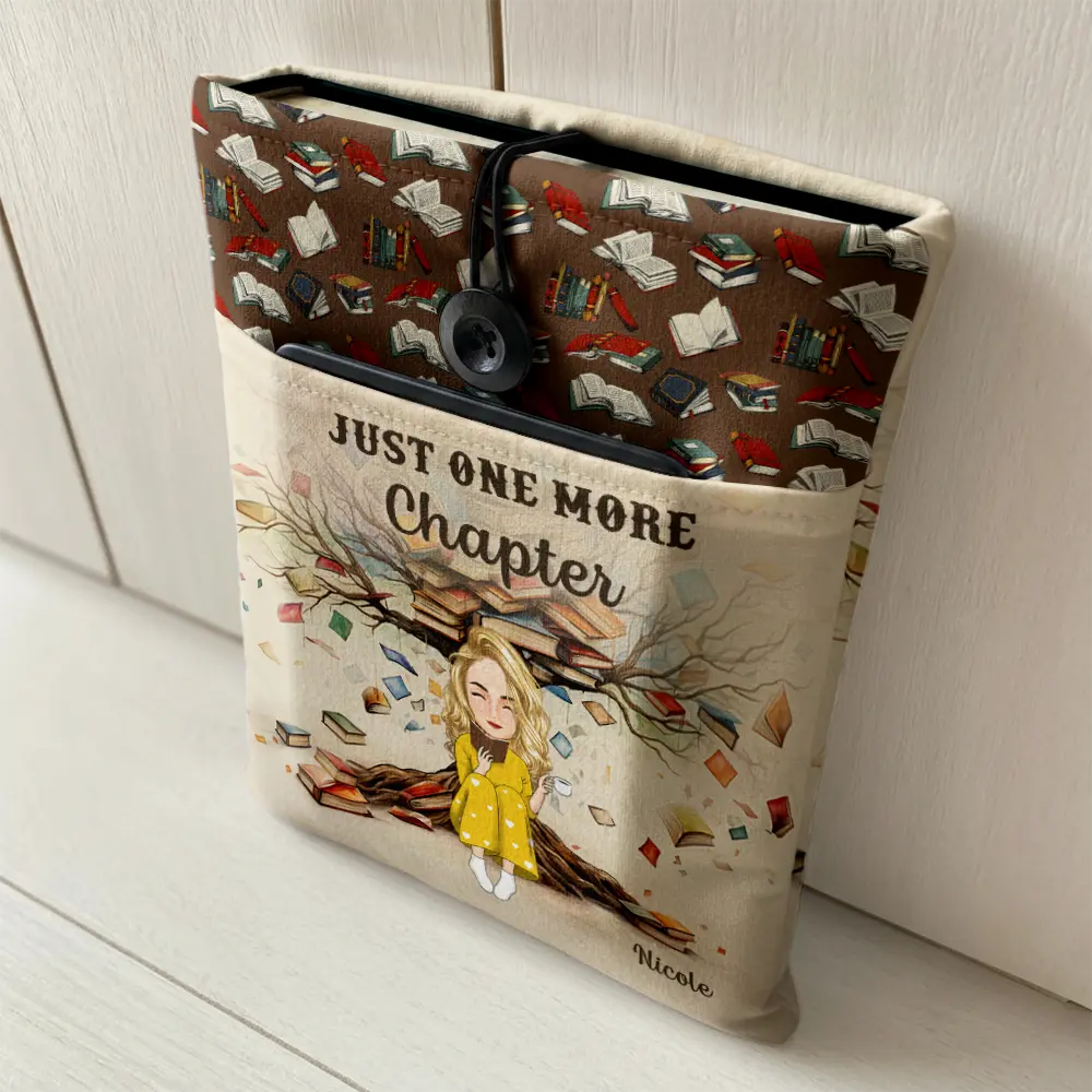 Book Tree So Many Books So Little Time - Personalized Book Sleeve - Image 2