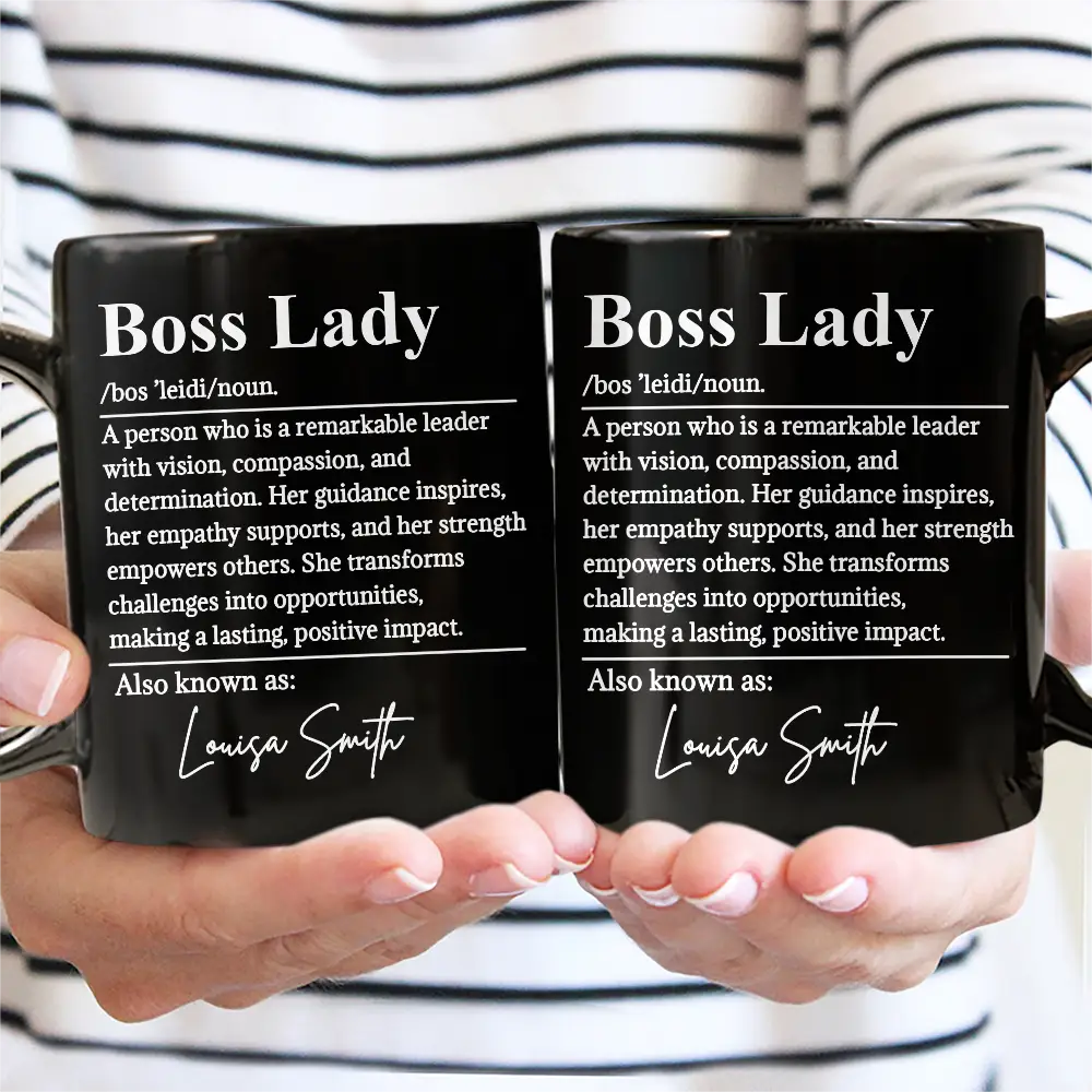 Boss Lady Who Is Remarkable Leader - Personalized Mug - Image 3