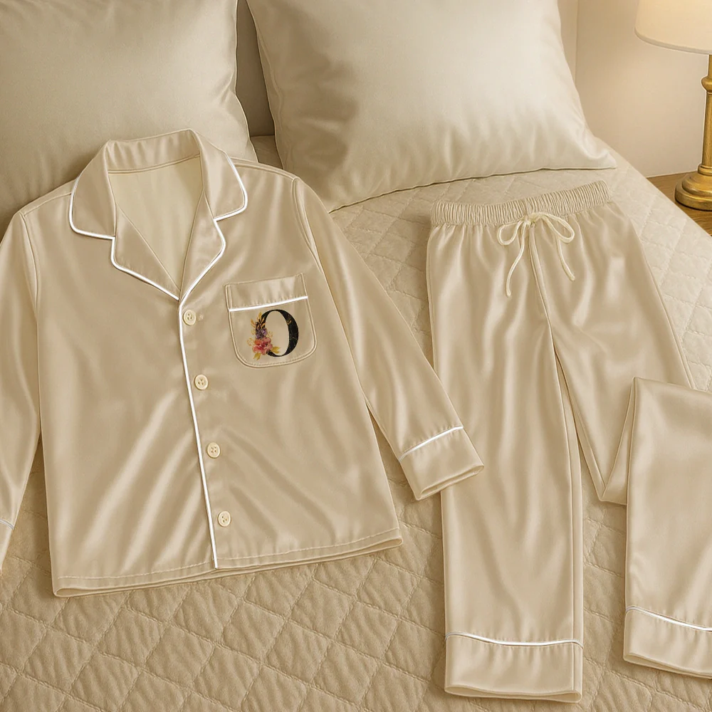 Bridal Party Bridesmaid - Personalized Satin Pajama Set - Image 5