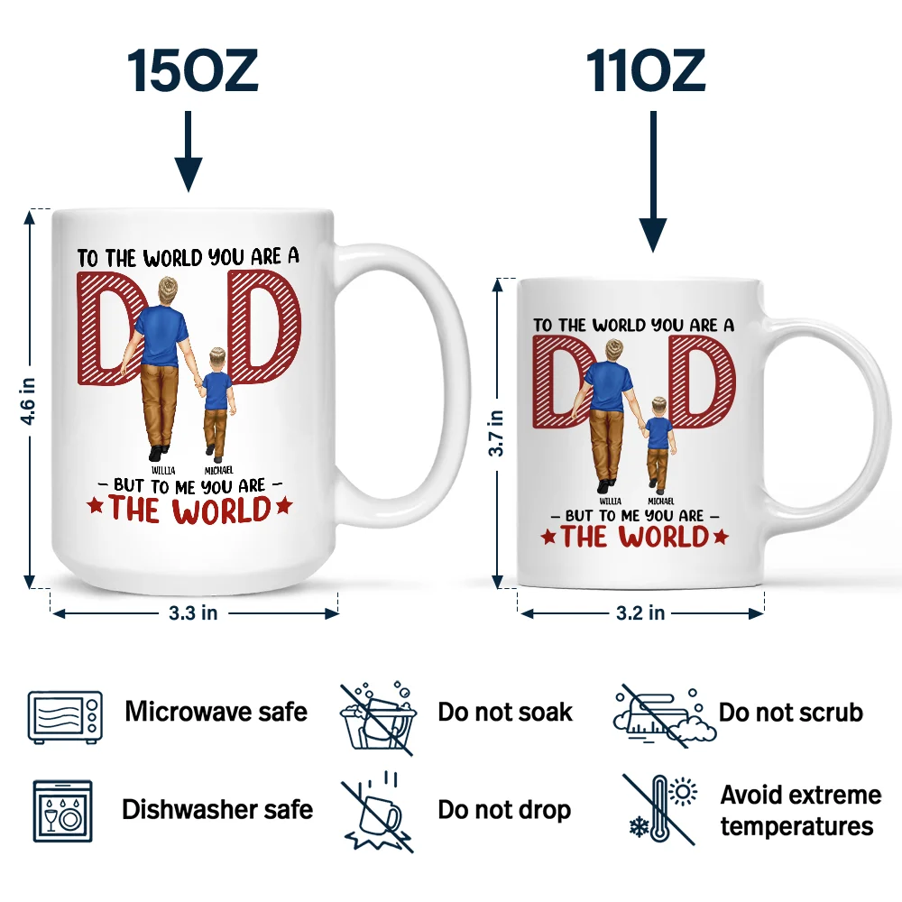 But To Us You Are The World - Personalized Mug - Image 4