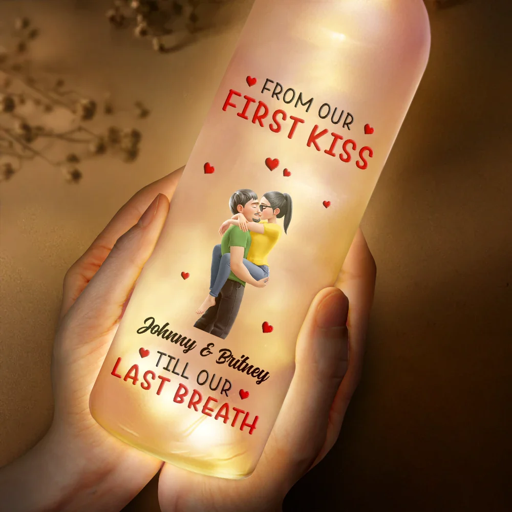 Calendar I Met You Liked You Love You Forever - Personalised Bottle Light - Image 5