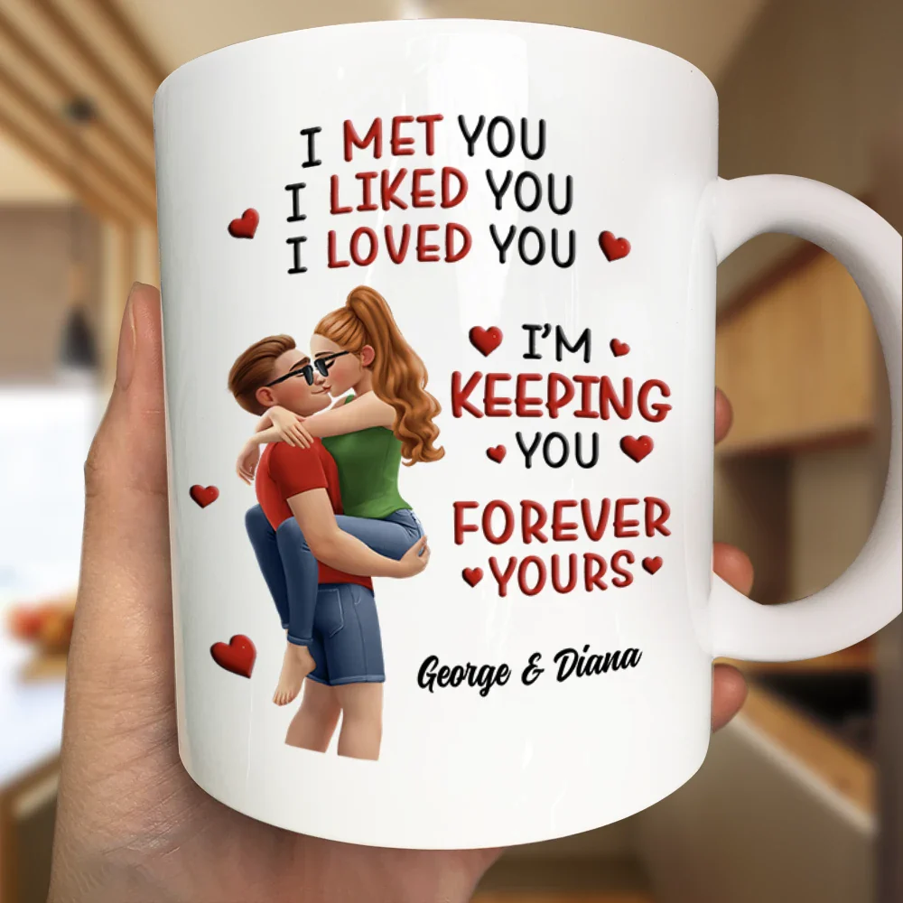 Calendar I Met You Liked You Love You Forever - Personalized Mug - Image 3