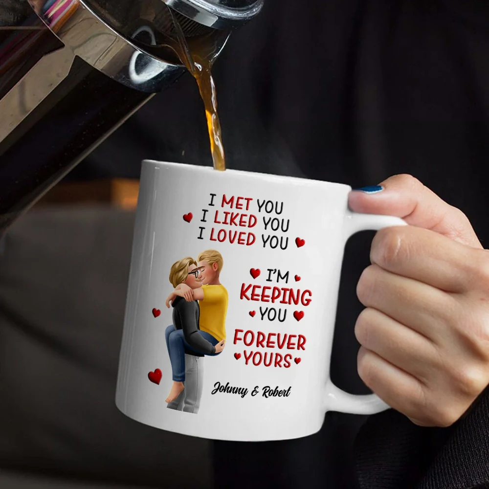 Calendar I Met You Liked You Love You Forever - Personalized Mug - Image 5