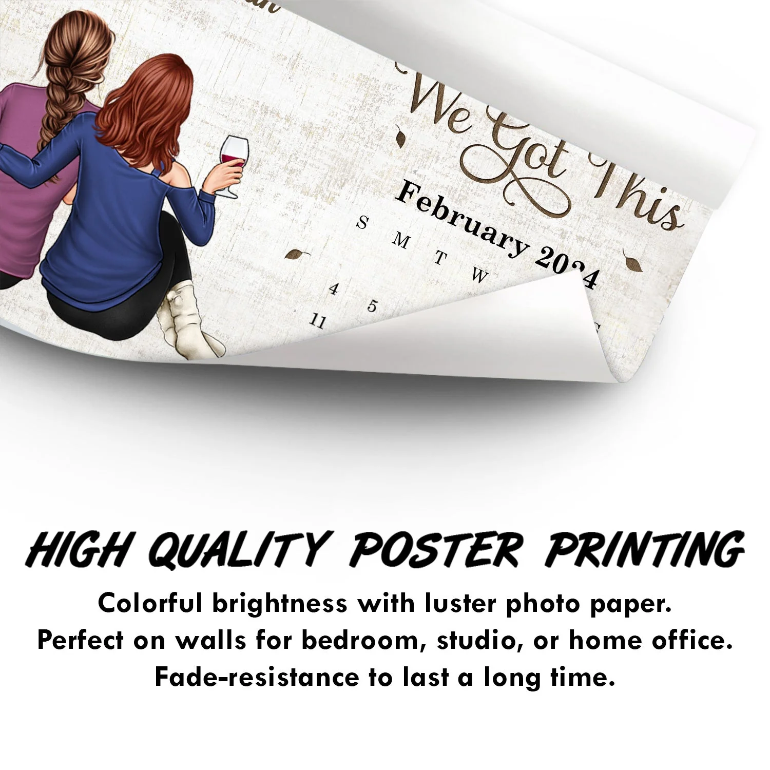 Calendar The Day Our Journey Began - Gift For Couples - Personalized Poster - Image 3