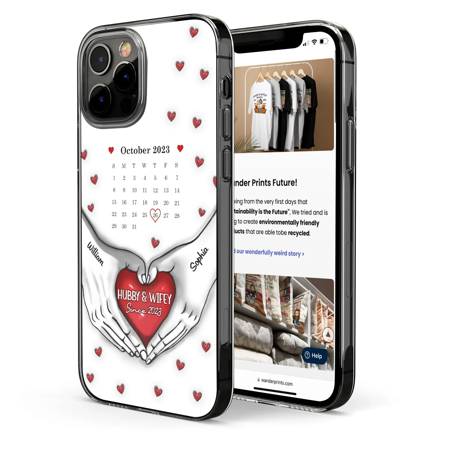 Calendar You & Me We Got This - Gift For Couples - 3D Inflated Effect Printed Personalized Clear Phone Case - Image 2