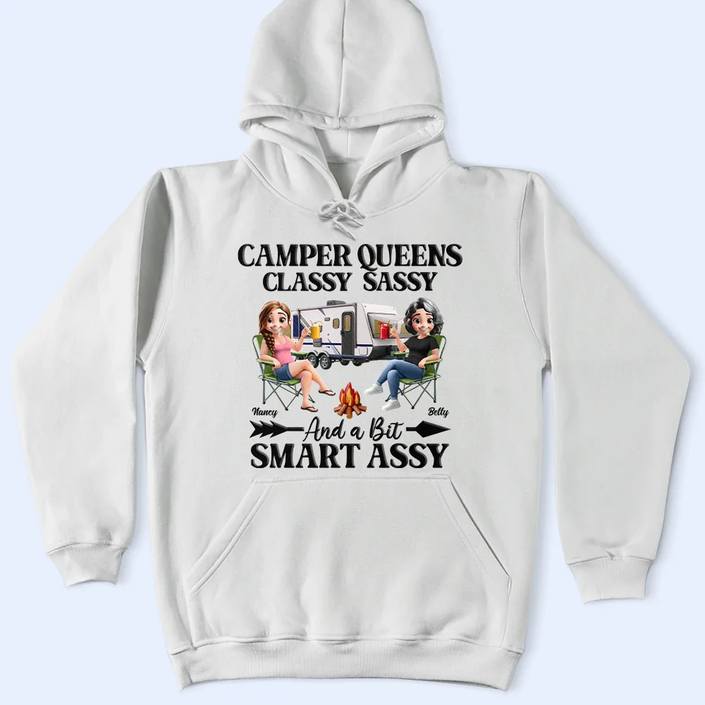 Camper Queens Classy Sassy - Personalized T Shirt - Image 4