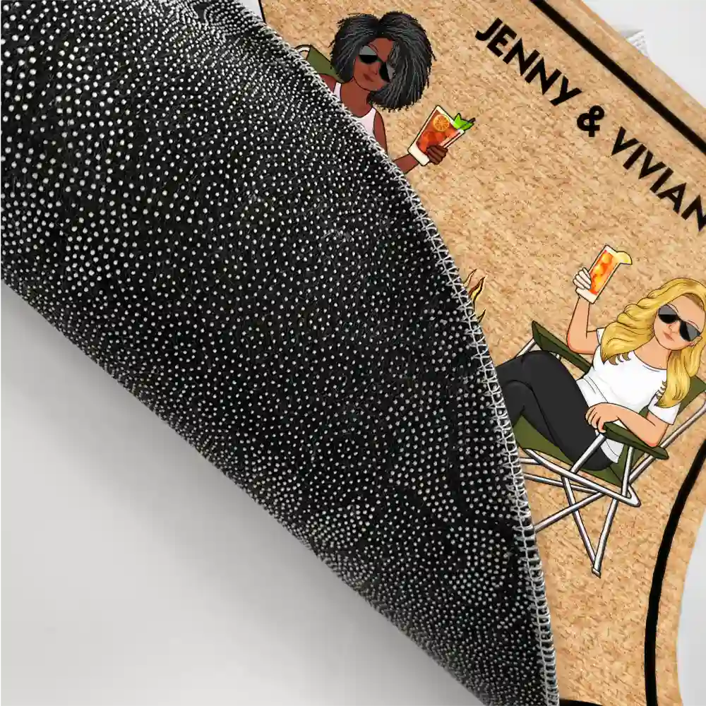 Camping Family Couple Home Is Where We Park It - Personalized Doormat - Image 3