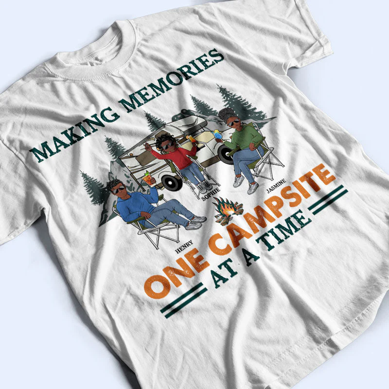 Camping Family Making Memories - Gift For Family - Personalized Custom T Shirt - Image 3
