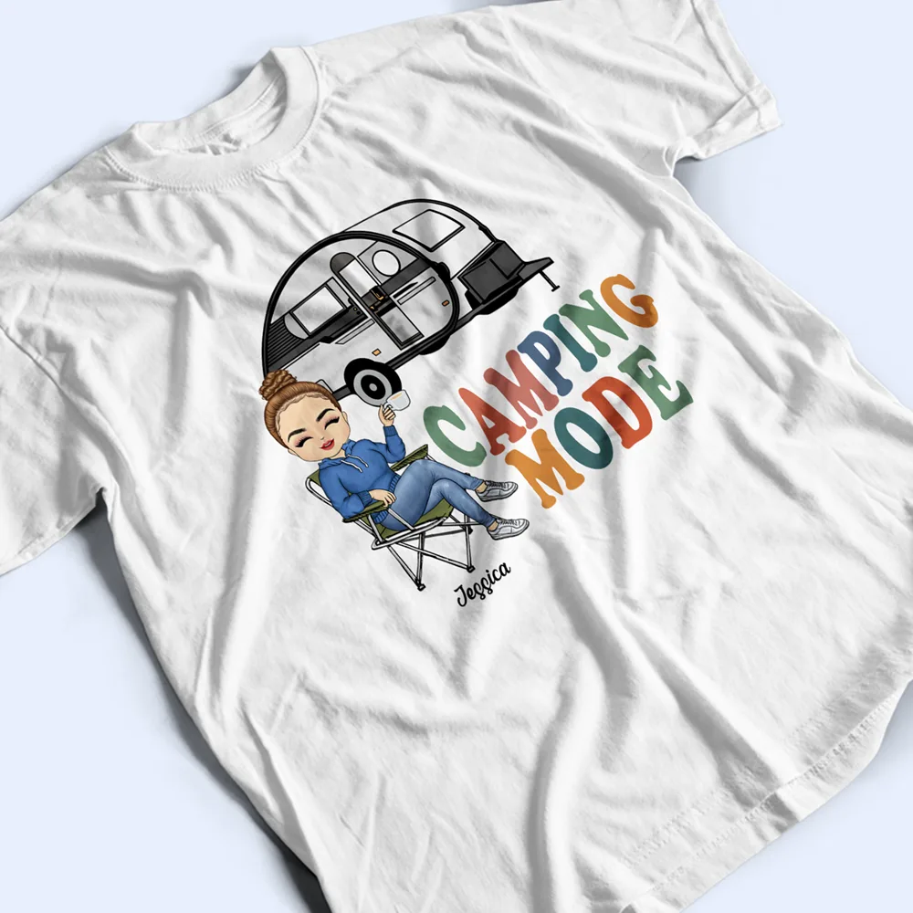 Camping Mode - Personalized T Shirt - Image 3