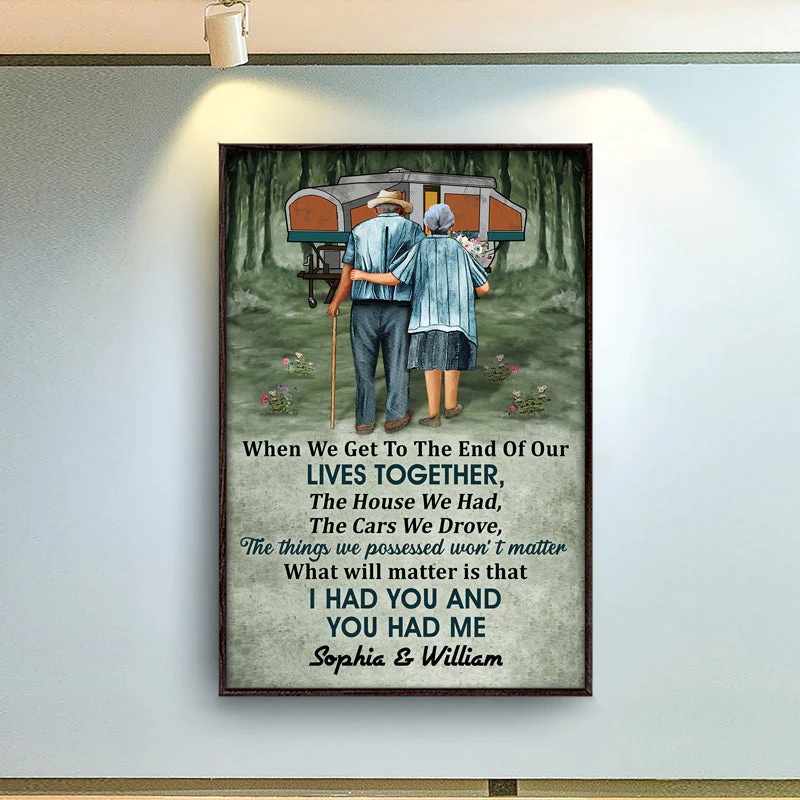 Camping Old Couple Forest When We Get Custom RVs - Personalized Custom Poster - Image 2