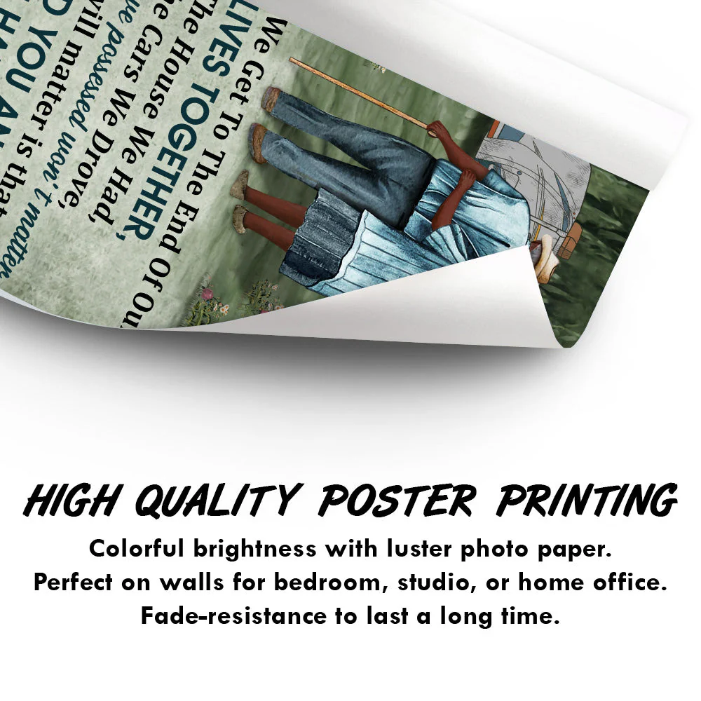 Camping Old Couple Forest When We Get Custom RVs - Personalized Custom Poster - Image 3