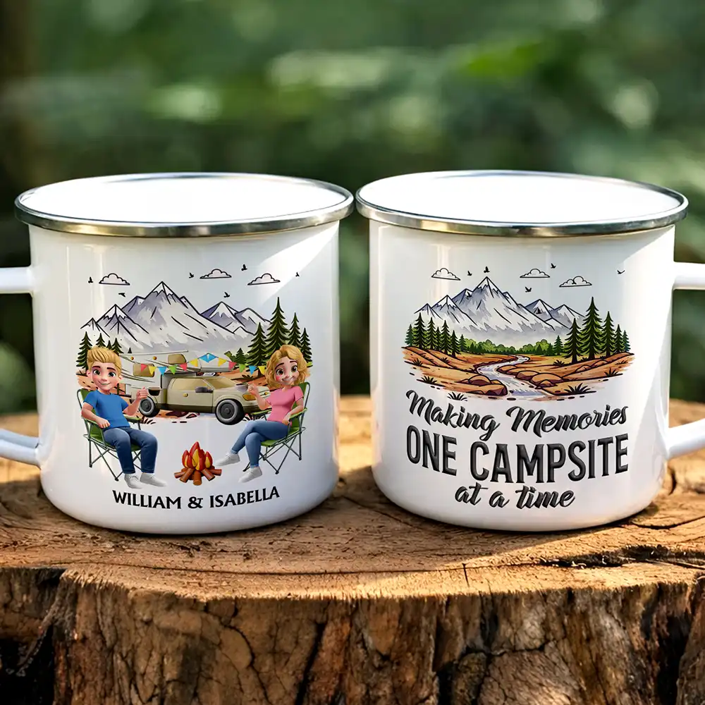 Camping Partners For Life - Personalized Enamel Mug