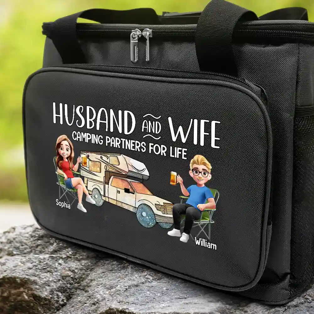 Camping Partners For Life - Personalized Lunch Bag, Cooling Tote - Image 2
