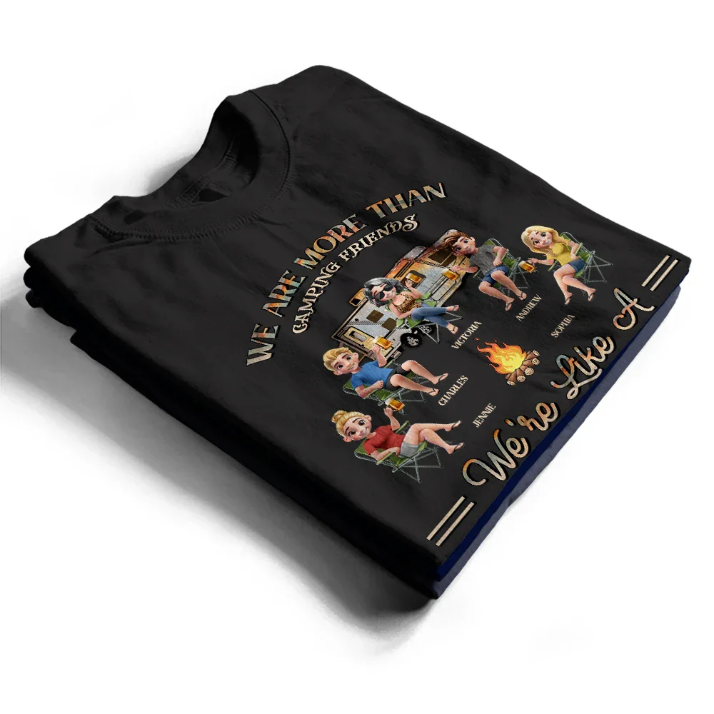 Camping We're Drunks - Personalized T Shirt - Image 2