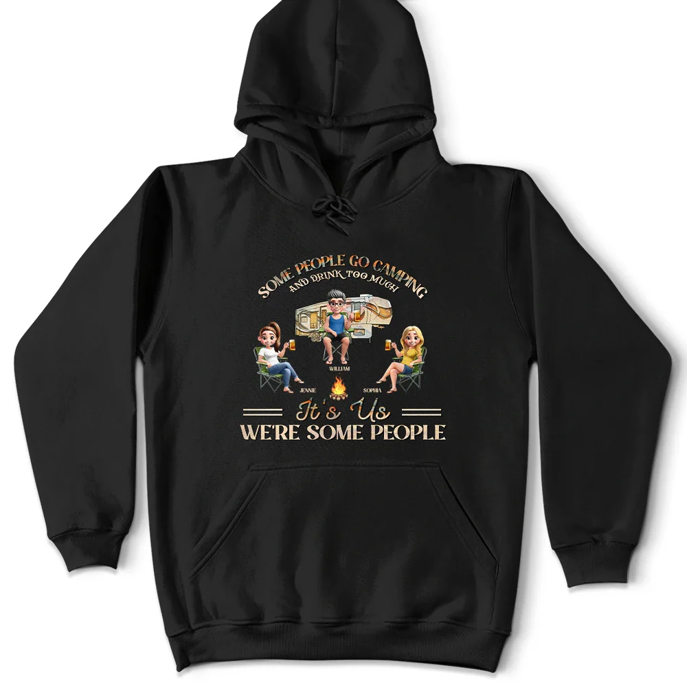 Camping We're Drunks - Personalized T Shirt - Image 4