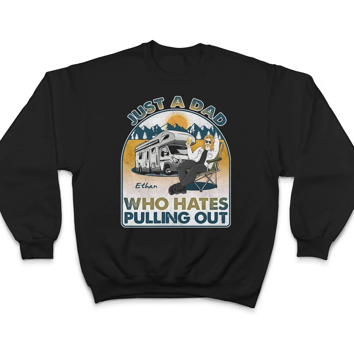 Camping Who Hates Pulling Out - Gift For Father - Personalized Custom T Shirt - Image 5