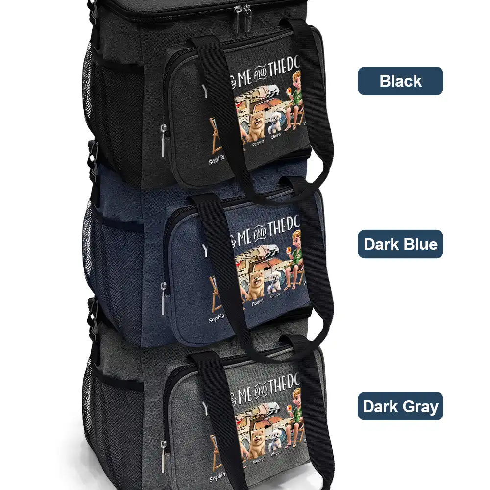 Camping You Me And The Dogs - Personalized Lunch Bag, Cooling Tote - Image 3