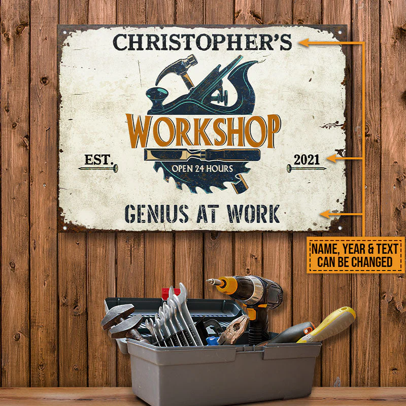 Carpenter Workshop Custom Classic Metal Signs - Image 3