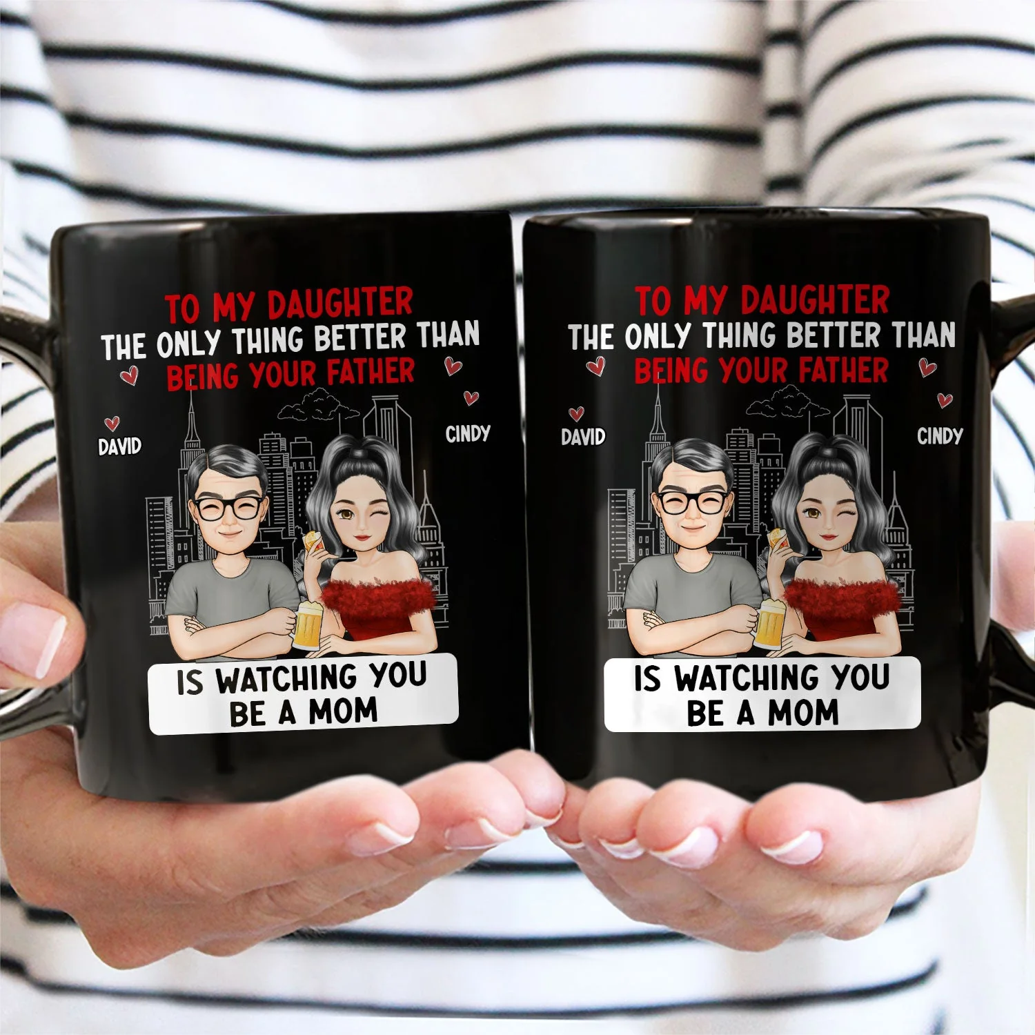 Cartoon Better Than Being Your Mother Father - Gift For Daughter, Gift For Son - Personalized Mug - Image 4