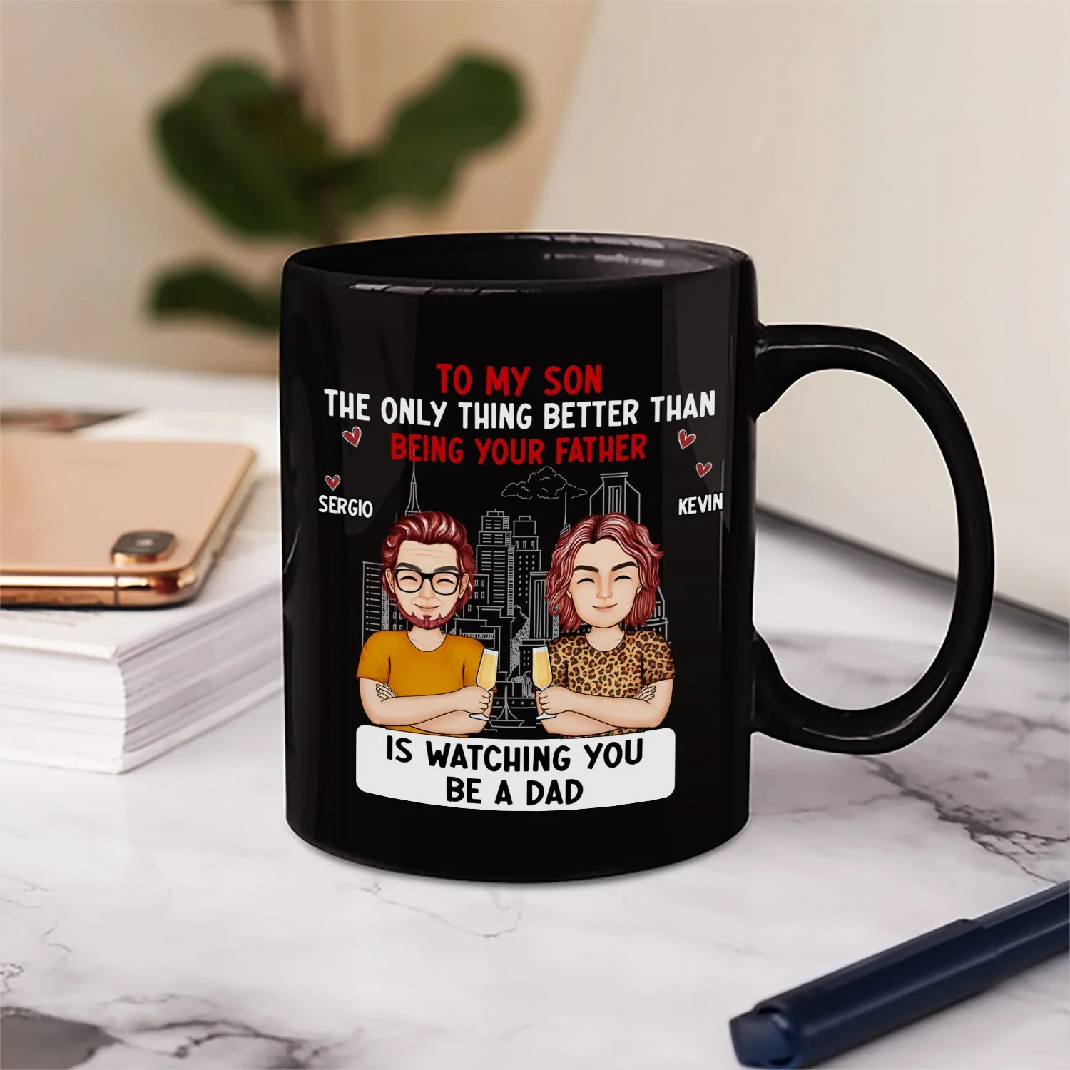 Cartoon Better Than Being Your Mother Father - Gift For Daughter, Gift For Son - Personalized Mug - Image 6