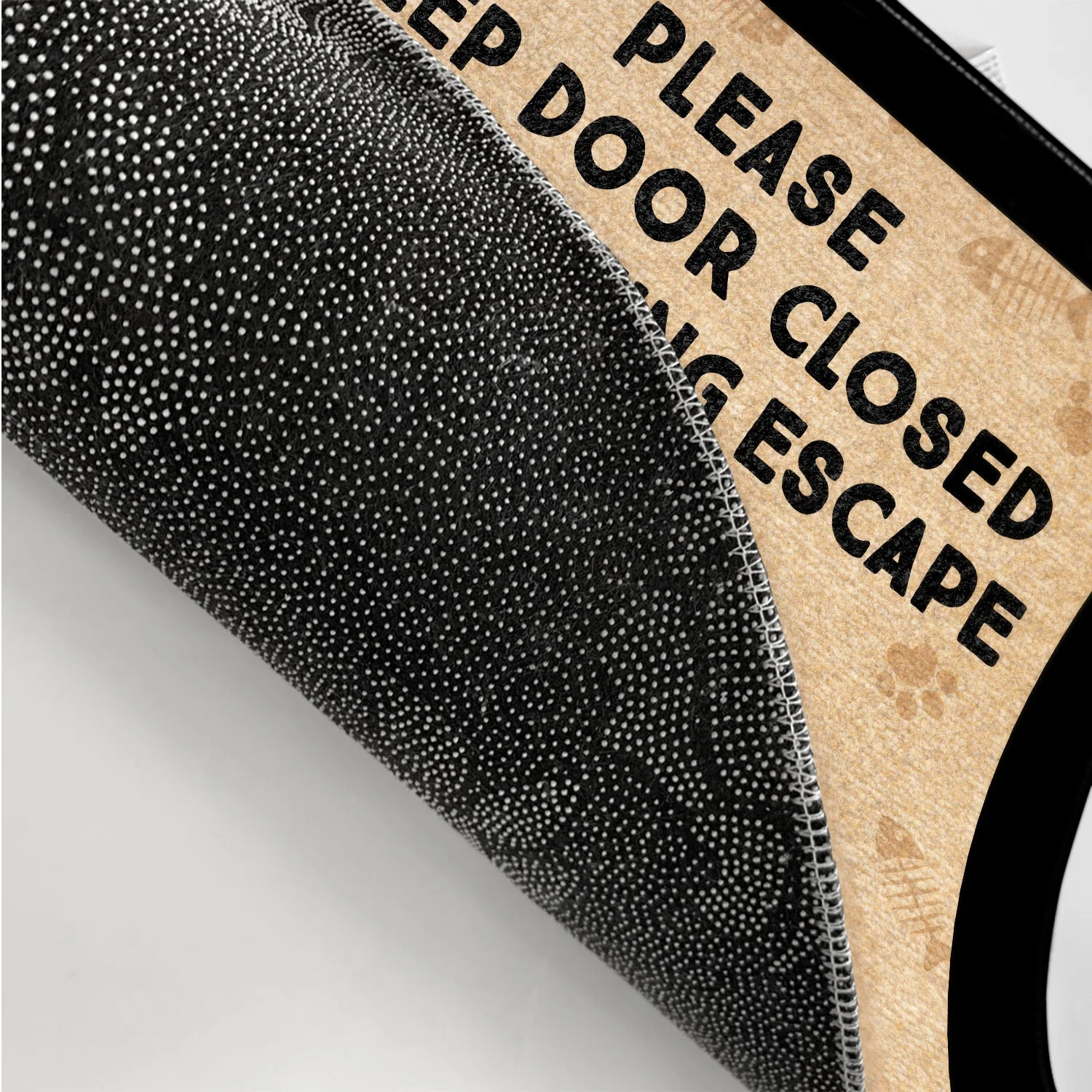 Cartoon Cats Planning Escape - Gift For Cat Lovers - Personalized Doormat - Image 3
