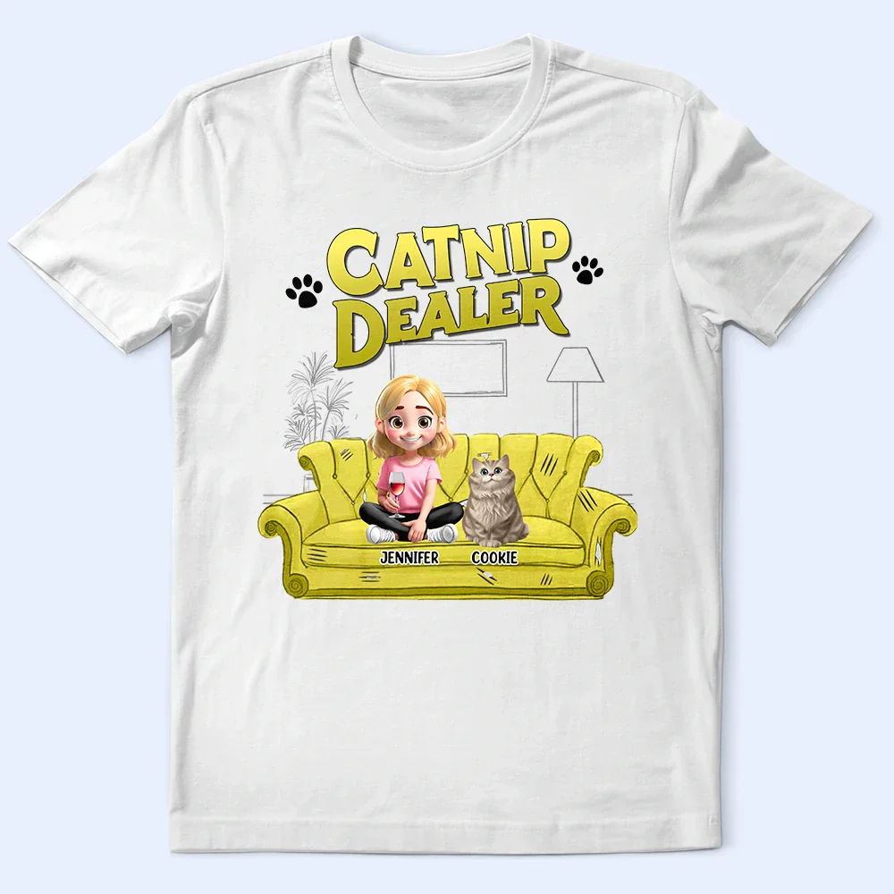 Catnip Dealer 3D Effect Cats - Personalized T Shirt