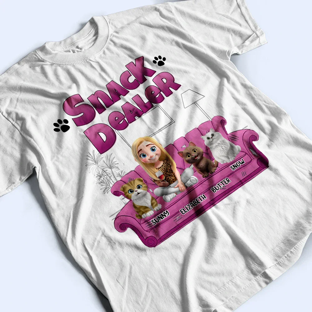Catnip Dealer 3D Effect Cats - Personalized T Shirt - Image 3