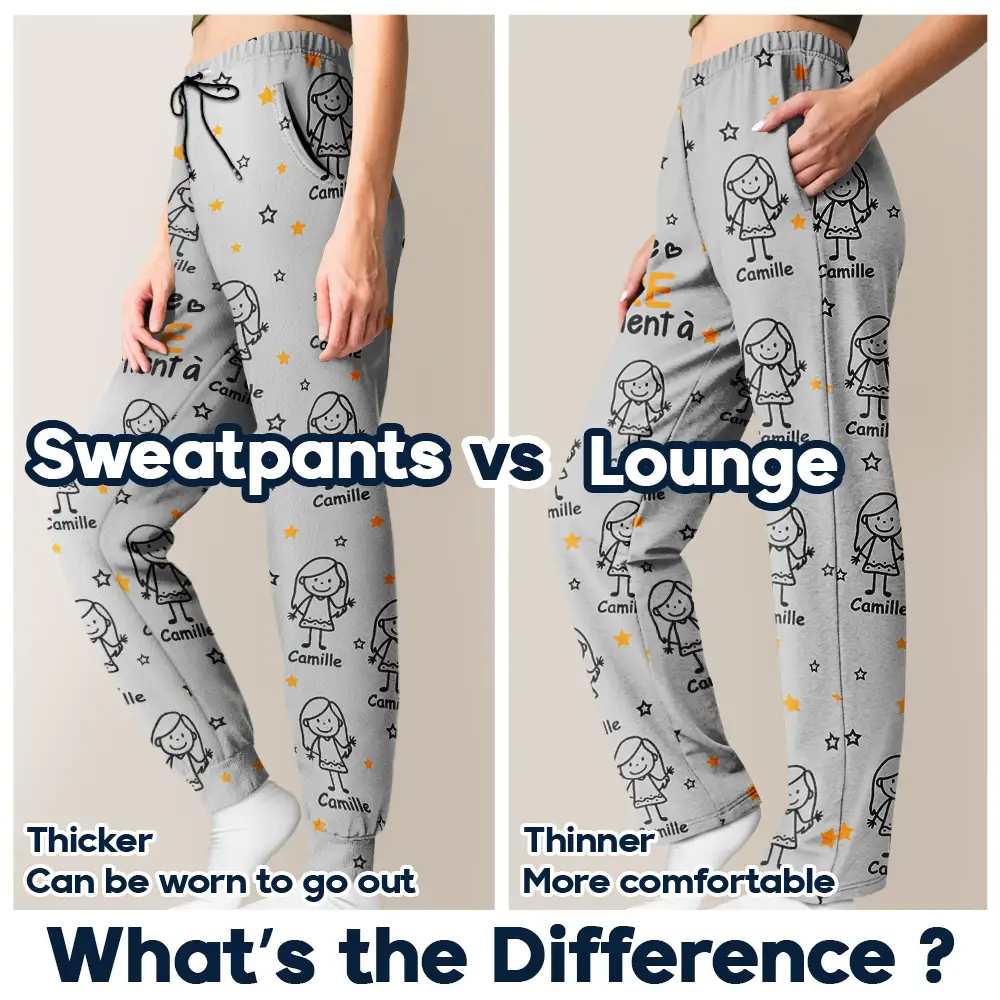 Ce Grand-Père Cette Grand-Mère Ce Papa Cette Maman Appartient À - Pantalon De Pyjama Personnalisé - Image 6