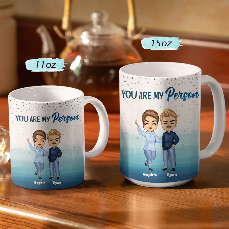 Chance Made Us Colleagues Office Worker - Personalized Custom White Edge-to-Edge Mug - Image 3