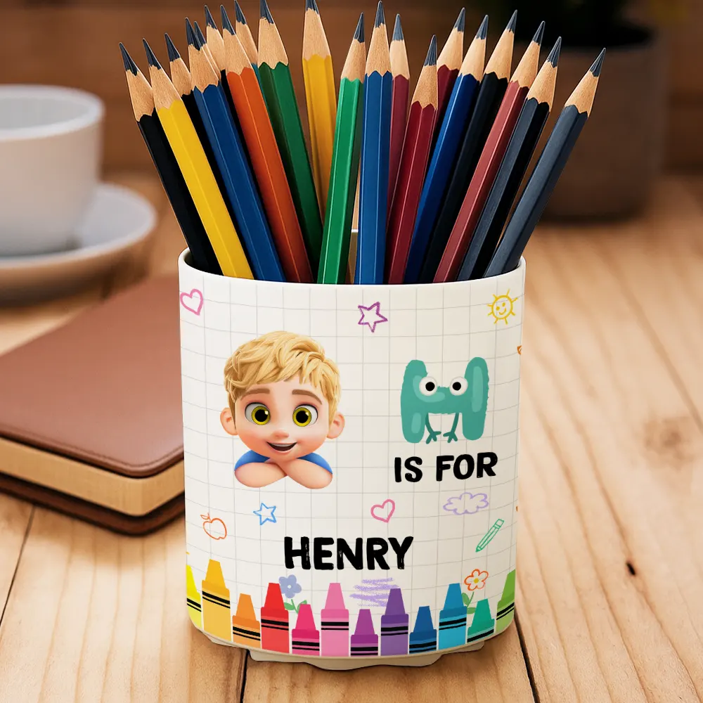 Characters Is For Kids - Personalized Rotating Pen Holder - Image 2
