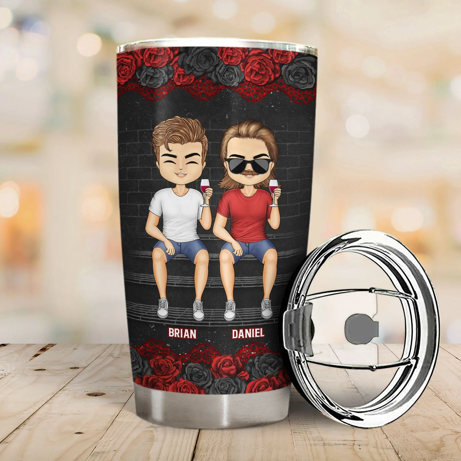 Chibi Congrats On Being My Bestie - Gift For Bestie - Personalized Tumbler - Image 2