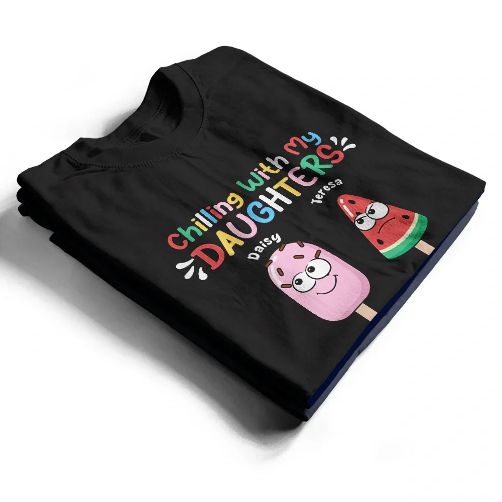 Chilling With My Grandkids - Personalized T Shirt - Image 2