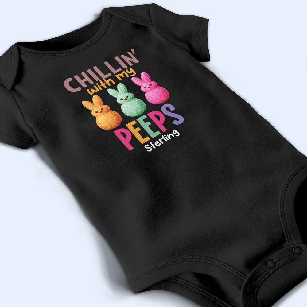 Chilling With My Peeps - Personalized Baby Onesie - Image 4