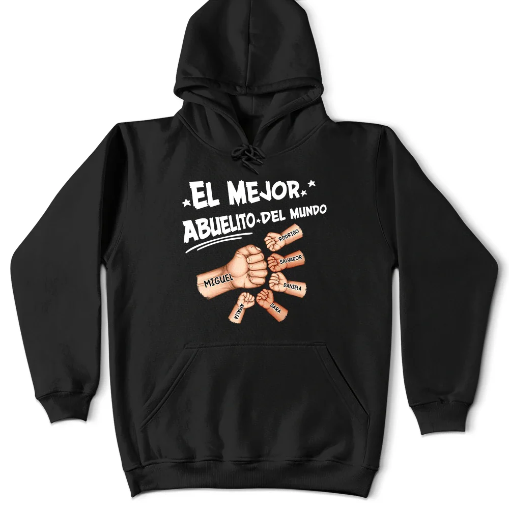 Choque De Puños El Mejor Papá Del Mundo - Camiseta Personalizada - Image 6