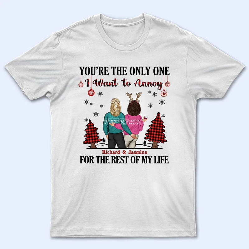 Christmas Couple I Want To Annoy For The Rest Of My Life - Personalized Custom Sweatshirt - Image 4