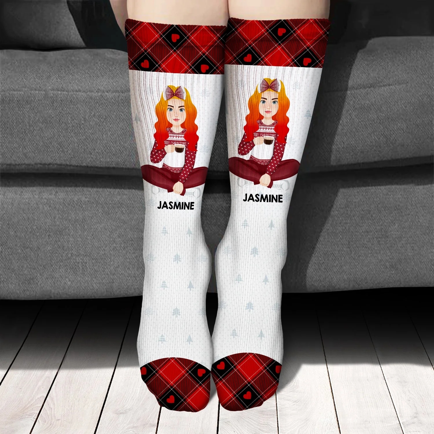 Christmas If You Can Read This Bring Me A Cup - Gift For Yourself - Personalized Socks - Image 3
