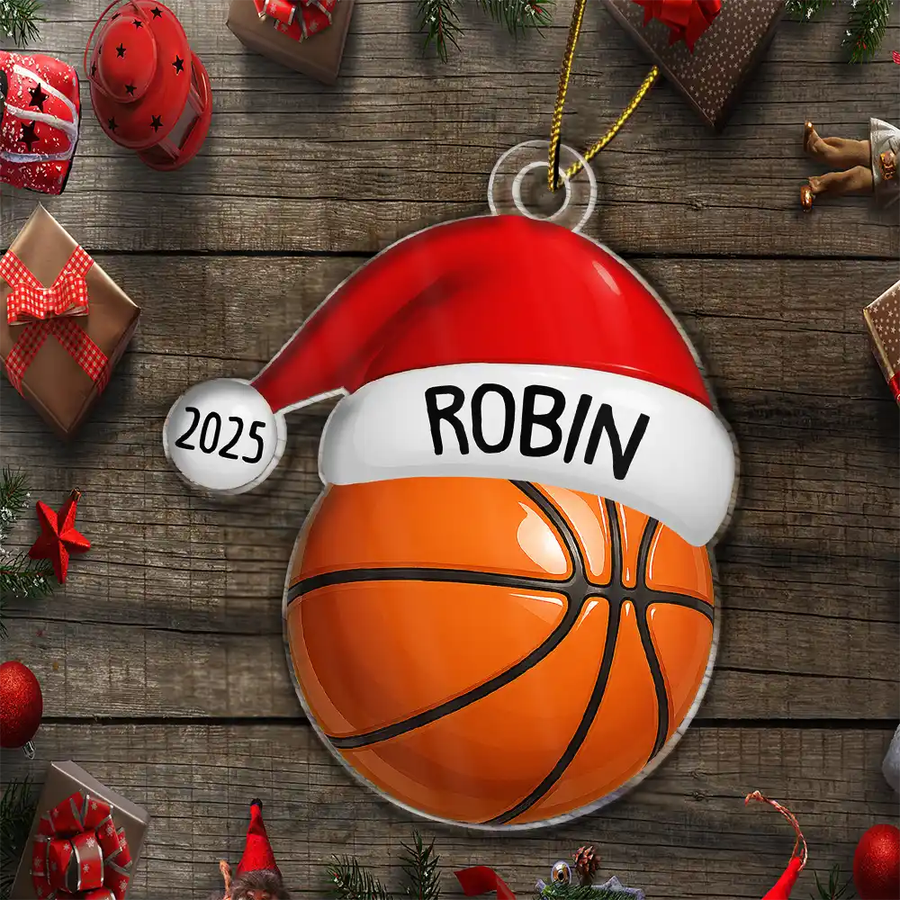 Christmas Sports Decorations - Personalized Custom Shaped Acrylic Ornament - Image 5